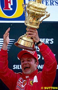Barrichello scored his first win of the season