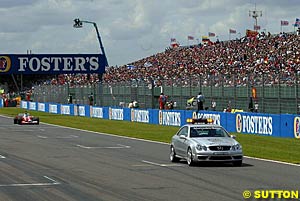 The safety car was deployed twice