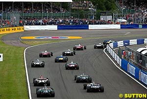 The start of the British GP