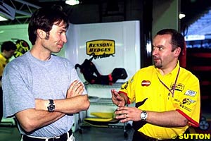 with Heinz Harald Frentzen, in 1999