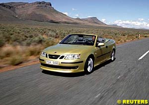 The new Saab 9-3 Aero convertible is marginally shorter than its forebear, but a 51mm increase in width and a 70mm stretch in its wheelbase makes it much more spacious
