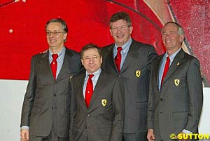 Ferarri's dream team: Martinelli, Todt, Brawn and Byrne