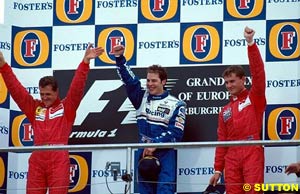 The podium of 1996