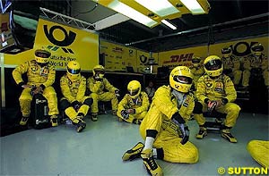 The Jordan pit crew