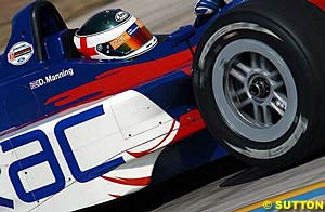 Darren Manning during testing