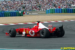 Barrichello climbed back to seventh