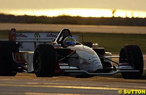 Sebastien Bourdais on his way to victory