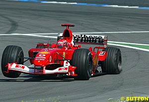 Schumacher lost six points due to a puncture