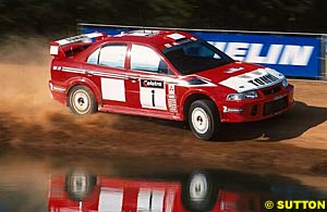 Tommi Makinen won the World Rally Championship in four consecutive years - 1996, 1997, 1998 and 1999 - driving the Mitsubishi Lancer Evo