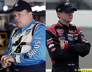 Jimmy Spencer and Kurt Busch, not the best of friends...