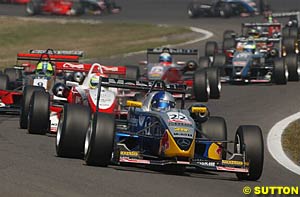 Christian Klien leads the way on his way to victory at the Masters