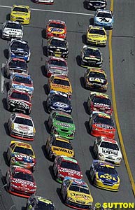 Side-by-side racing at this year's Daytona 500