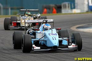 Rob Austin, who took his maiden Formula 3 race win in race two