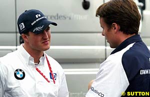 Michael with Ralf Schumacher