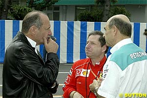 Ron Dennis, Jean Todt and Peter Sauber