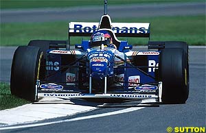 The Renault-powered Williams, 1996