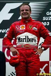 Barrichello on top