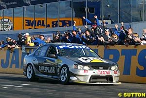 Second place finishers Craig Lowndes and Glenn Seton