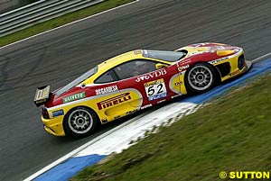 The N-GT class winning Ferrari 360 Modena of Andrea Bertolini and Fabrizio de Simone