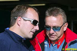 Marcos Ambrose and Russell Ingall