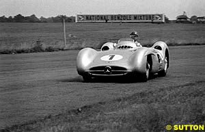 Fangio with the dominant Mercedes in 1954