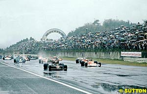 The start of the 1976 Japanese GP