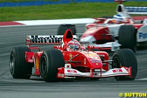 Barrichello claimed second place