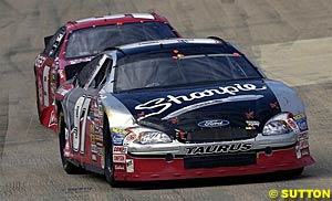 Kurt Busch on his way to victory