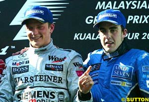 Raikkonen and Alonso