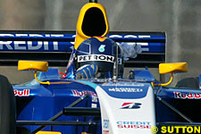 Sauber cockpit, yellow mirrors