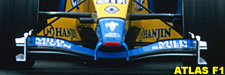 Renault front wing, red-orange nose tip