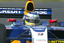 Sauber cockpit, red mirrors