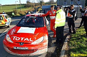 Marcus Gronholm after being stopped by Welsh police