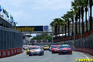 The field sits ready for action on the grid