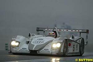 The winning Audi R8 of Tom Kristensen and Seiji Ara