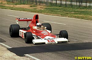  Jochen Mass in a McLaren in 1975