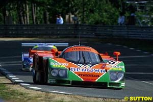 The Mazda 787B in Le Mans, 1991
