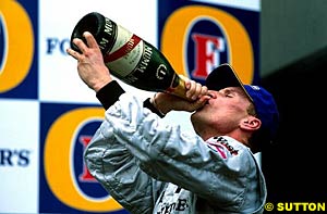Coulthard won the opening race of the season