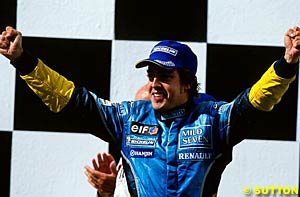 Alonso scored an impressive win in Hungary