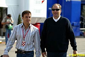 Alesi and Berger last weekend at Imola