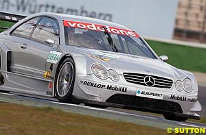 Alesi test his DTM Mercedes earlier this month