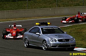The safety car was deployed on lap 1
