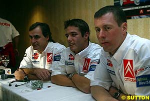 The Citroen boys: Carlos Sainz, Sebastien Loeb and Colin McRae
