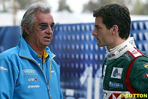 Briatore with Webber