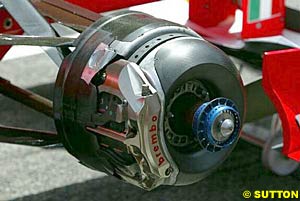 The F2003-GA's brake duct