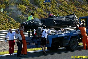 Jenson Button's car at Jerez