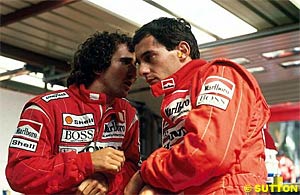 Prost and Senna at the beginning of 1988