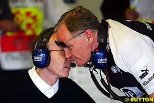 Sir Frank Williams and Patrick Head