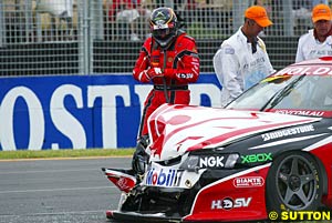 Mark Skaife's bad weekend got worse in race three