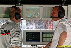 Newey with Ron Dennis